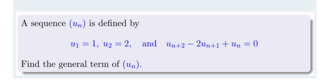 STUDY OF THE SEQUENCE UN DEFINED BY U 0 A AND intelligence overview