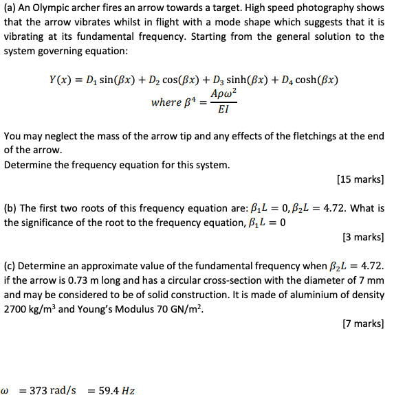 Solved (a) An Olympic archer fires an arrow towards a | Chegg.com