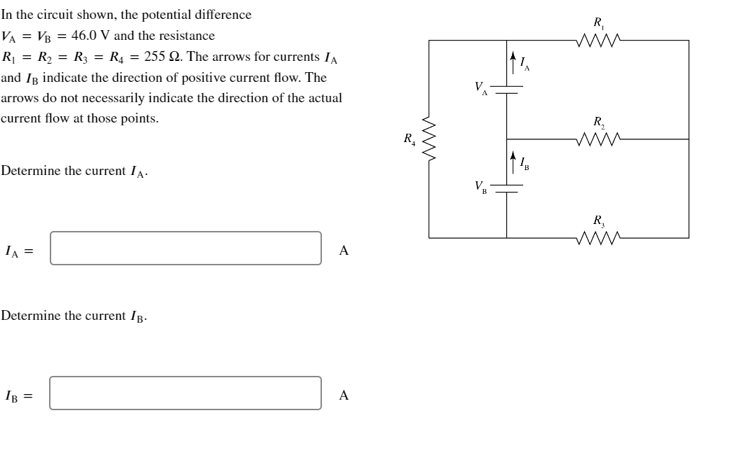 Solved In The Circuit Shown, The Potential | Chegg.com