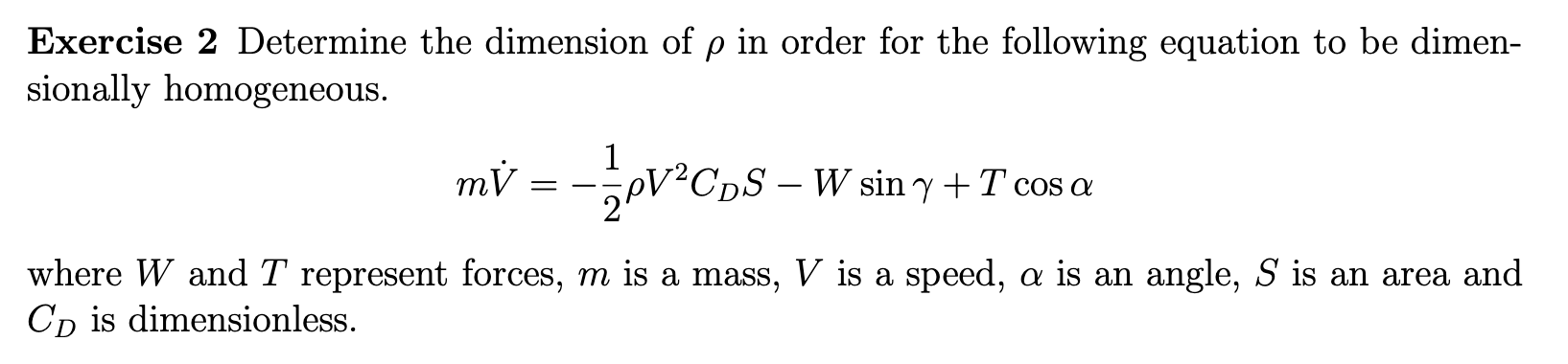 Solved Exercise 2 Determine the dimension of p in order for | Chegg.com