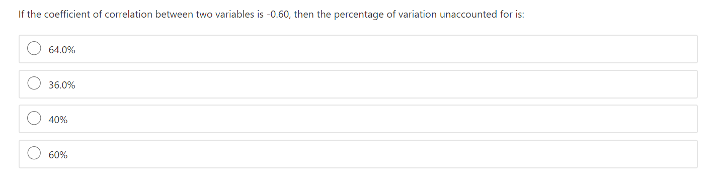 Solved If the coefficient of correlation between two | Chegg.com