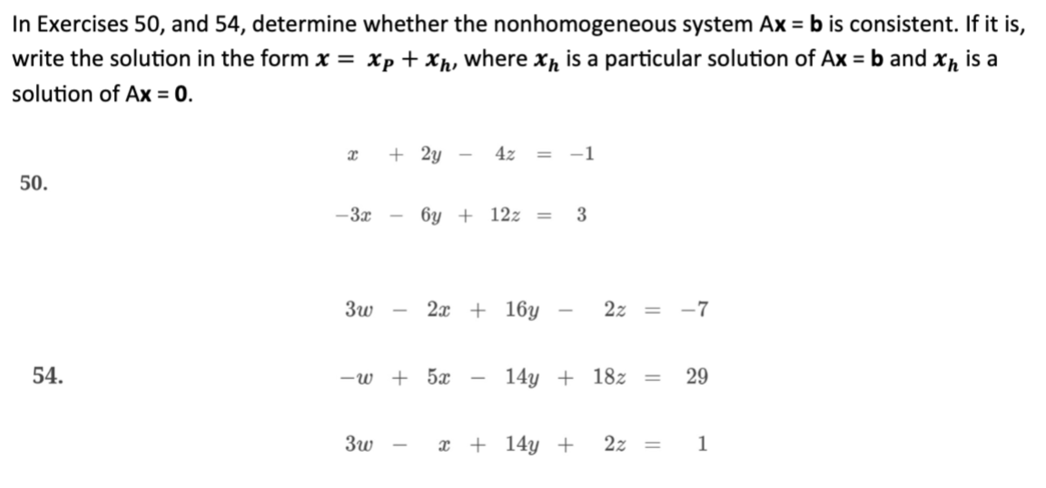 Solved In Exercises 50, ﻿and 54, ﻿determine whether the | Chegg.com