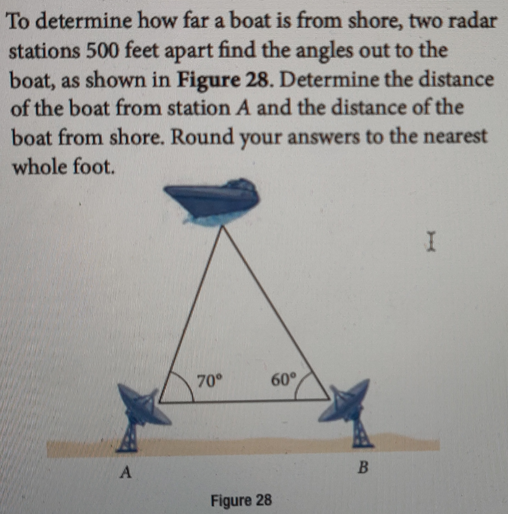 Solved To determine how far a boat is from shore two radar