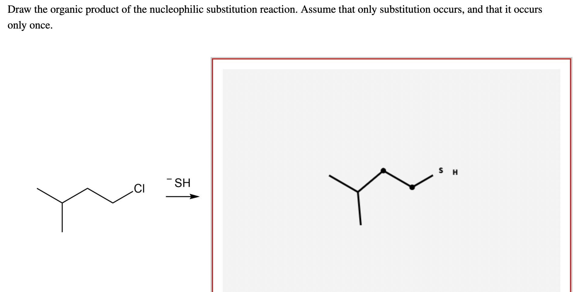 solved-draw-the-organic-product-of-the-nucleophilic-chegg