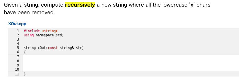 Solved Given a string, compute recursively a new string | Chegg.com