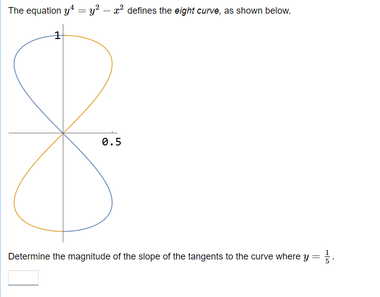 Solved The equation y4=y2−x2 defines the eight curve, as | Chegg.com