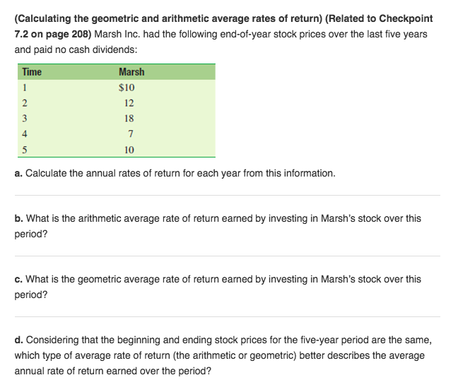 solved-calculating-the-geometric-and-arithmetic-average-chegg