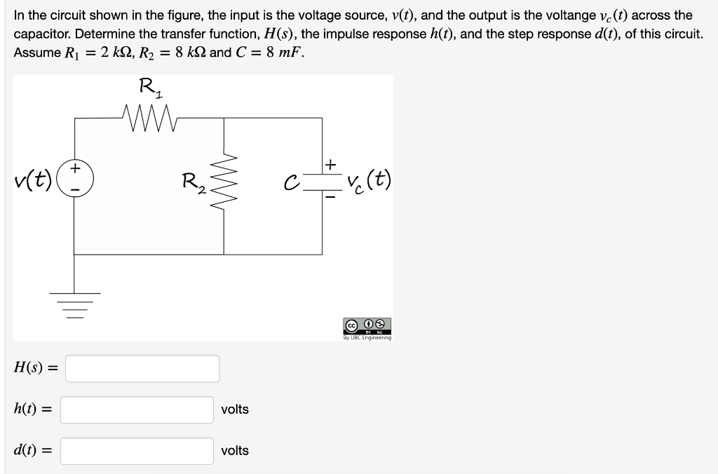 Solved In The Circuit Shown In The Figure The Input Is T Chegg Com