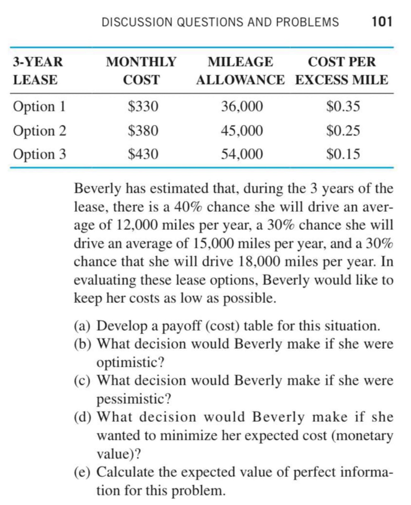 Solved Q 3 31 Beverly Mills Has Decided To Lease A Hybrid Chegg