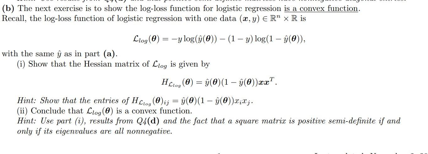 b-the-next-exercise-is-to-show-the-log-loss-function-chegg