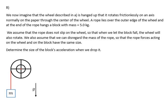 Solved A) |The wheel in the figure below is made up of two | Chegg.com