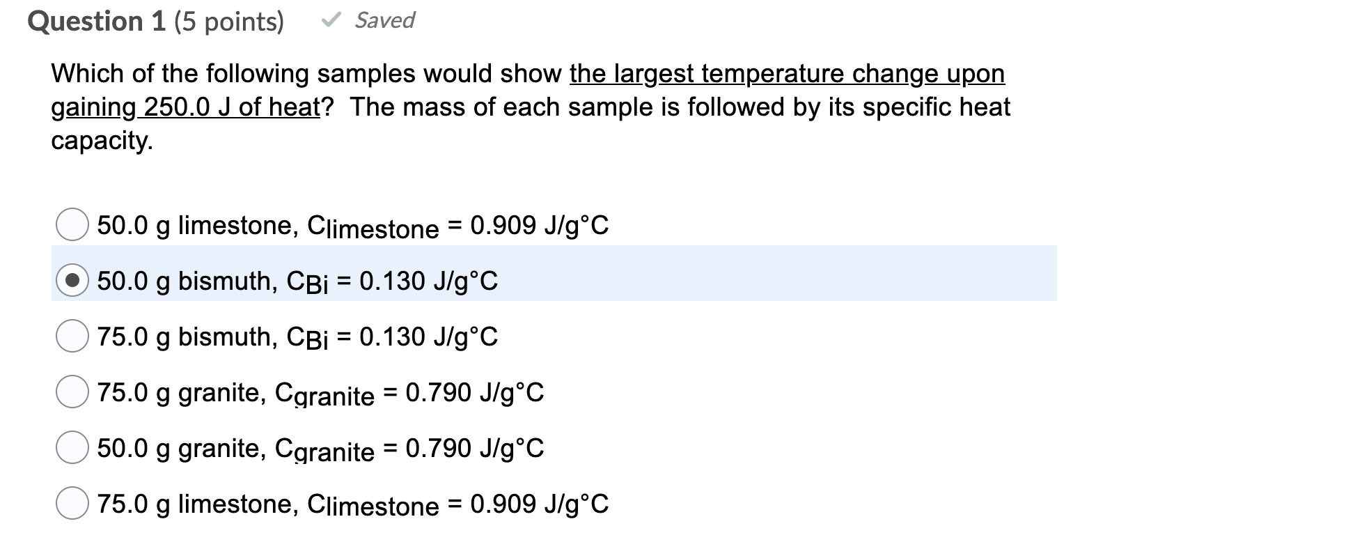 Solved Question 1 (5 Points) Saved Which Of The Following | Chegg.com