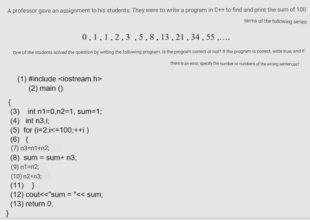 What is the sum of 100 terms of 1 4 7 5 13 6?