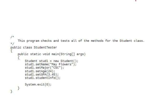 Solved my instructor is telling me i am changing the program | Chegg.com