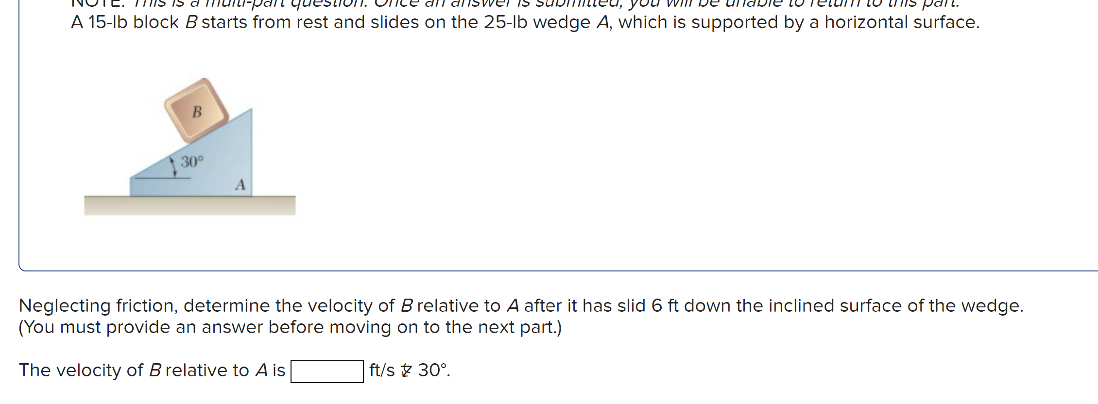 Solved A 15-1b Block B Starts From Rest And Slides On The | Chegg.com