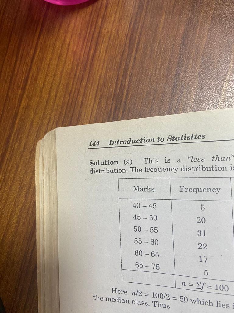 144 Introduction to Statistics Solution (a) This is a | Chegg.com