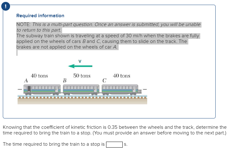 Solved Required information NOTE: This is a multi-part | Chegg.com