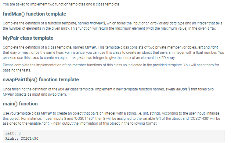 Solved In C++ Please main.cpp : #include | Chegg.com