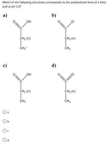 Solved Which of the following structures corresponds to the | Chegg.com