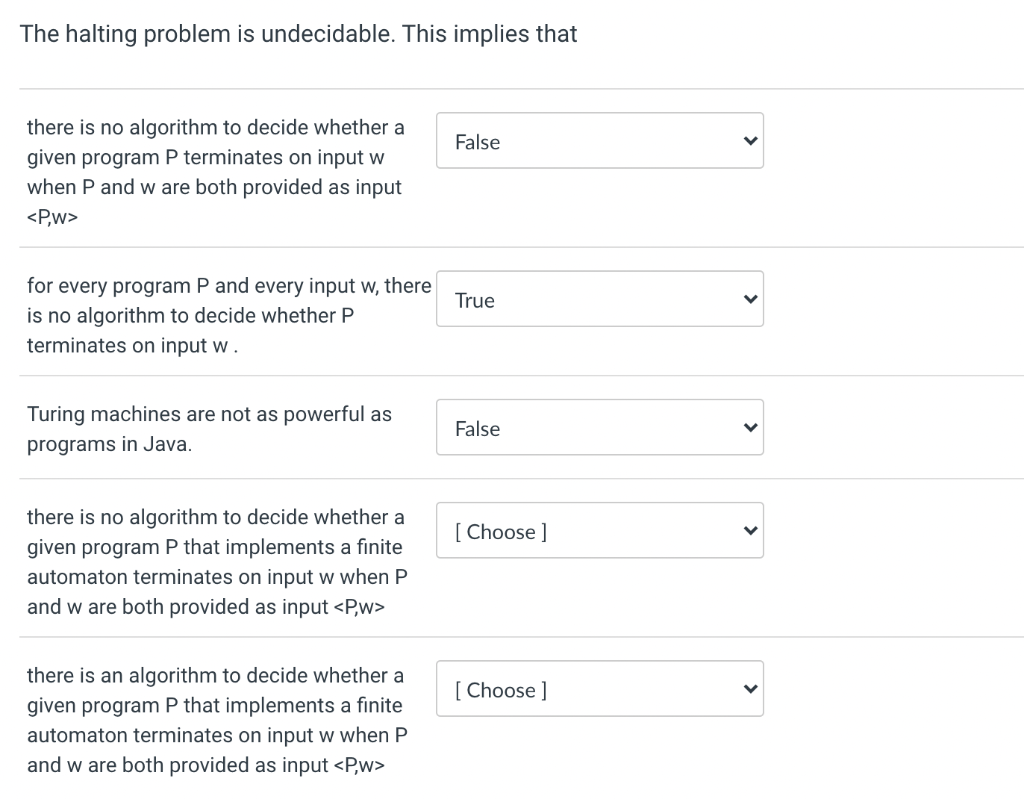 Solved The halting problem is undecidable. This implies that | Chegg.com