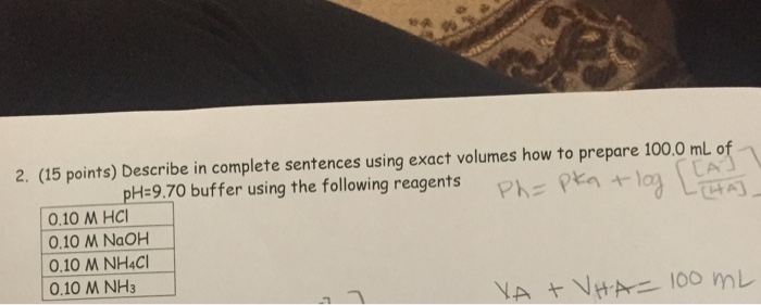 Solved Describe In Complete Sentences Using Exact Volumes Chegg