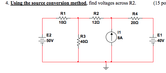 Source Conversion Chart Locations Solved 4. Using the source conversion method, find voltages | Chegg.com