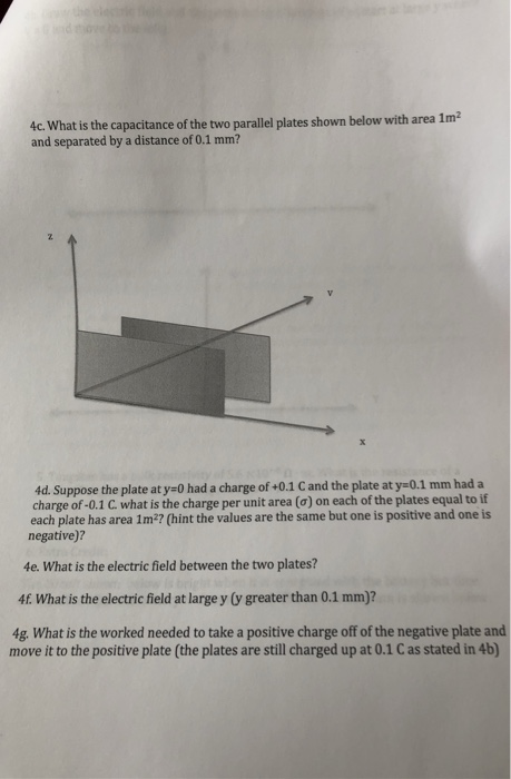Solved 4c. What is the capacitance of the two parallel | Chegg.com