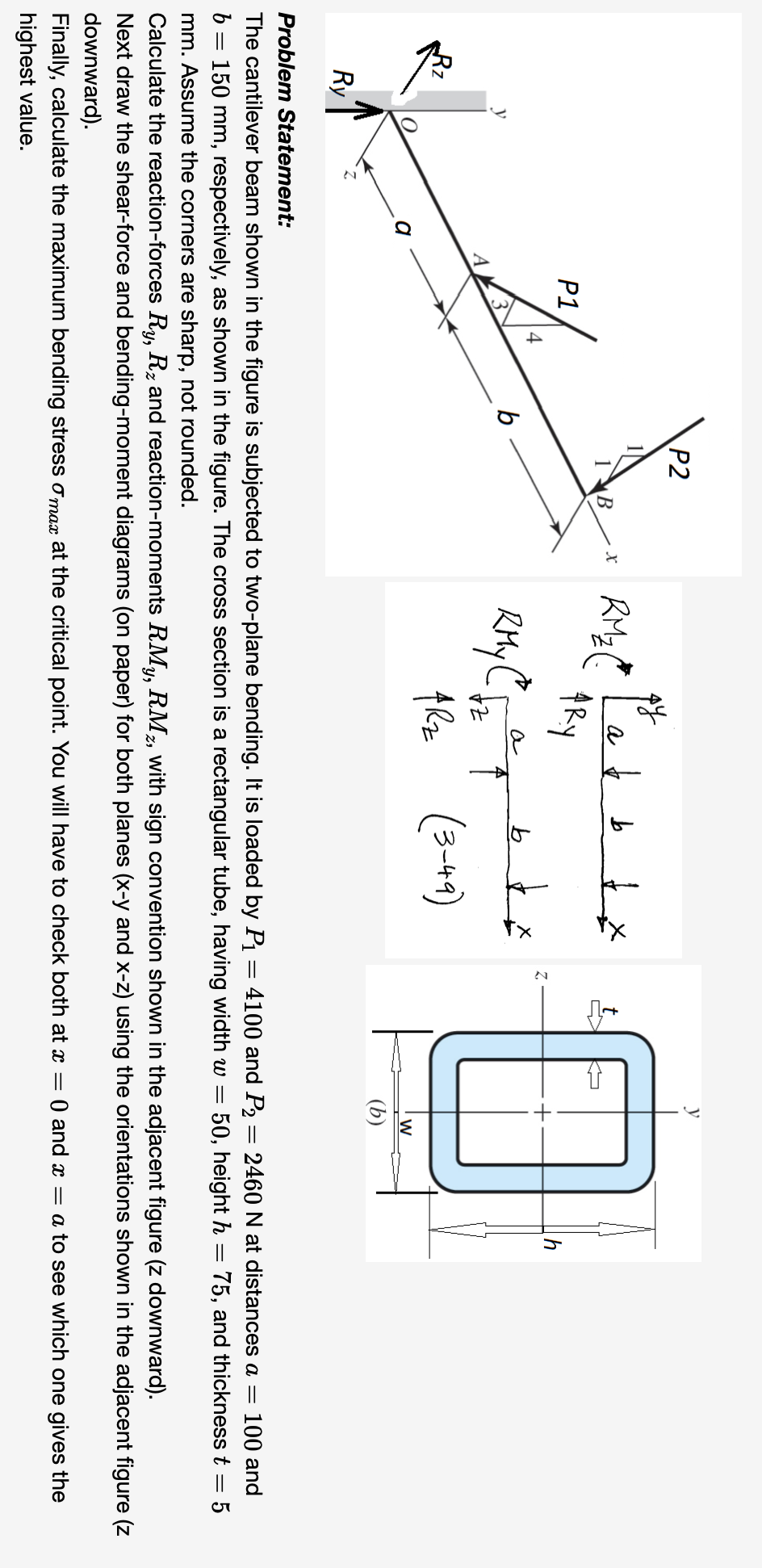 Problem Statement: The Cantilever Beam Shown In The | Chegg.com