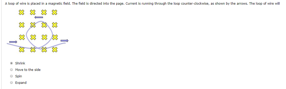 Solved A loop of wire is placed in a magnetic field. The | Chegg.com
