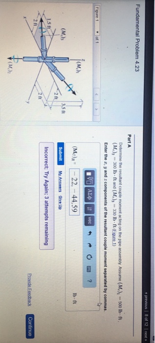 Solved Fundamental Problem 4.23 Determine the resultant | Chegg.com