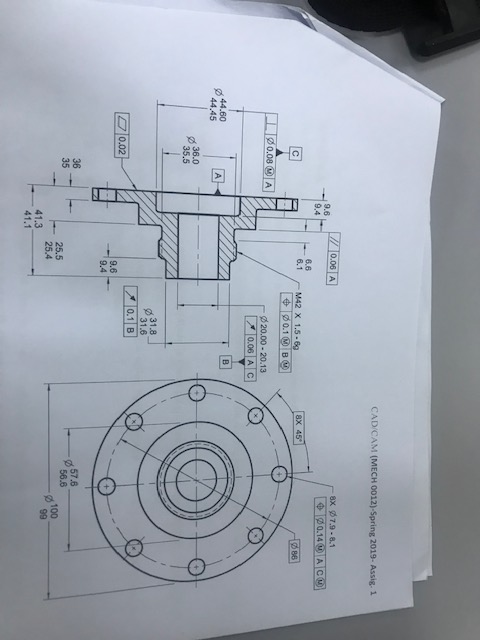 Write the part program for CNC Milling for the part | Chegg.com
