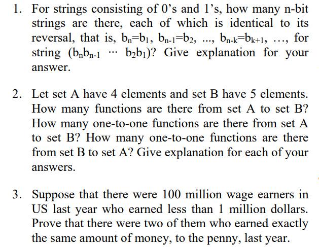 Solved 1. For Strings Consisting Of O's And L’s, How Many | Chegg.com