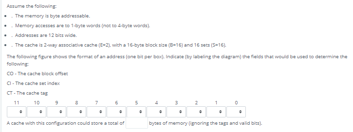 Assume the following The memory is byte addressable. | Chegg.com