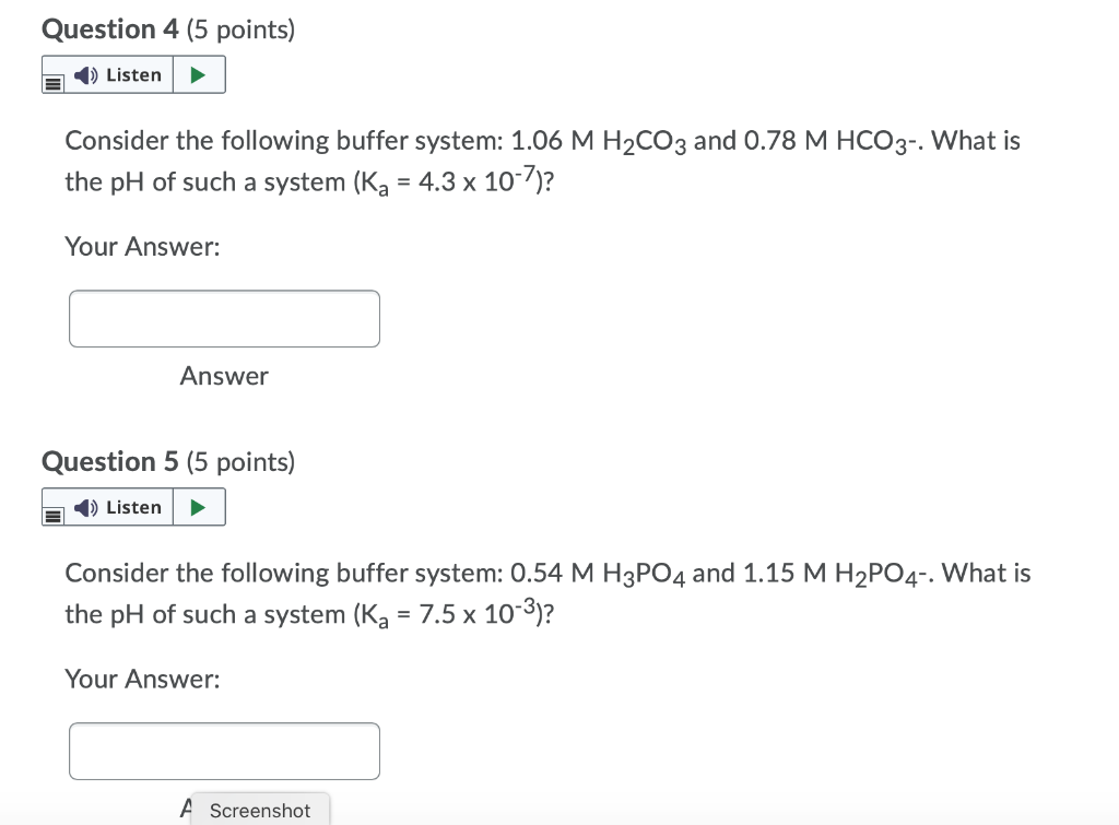 Solved Question 4 5 Points 1 Listen Consider The