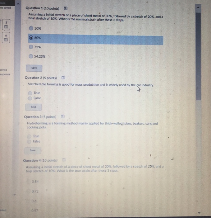 Solved Question 1 (10 points) ns saved Assuming a initial | Chegg.com