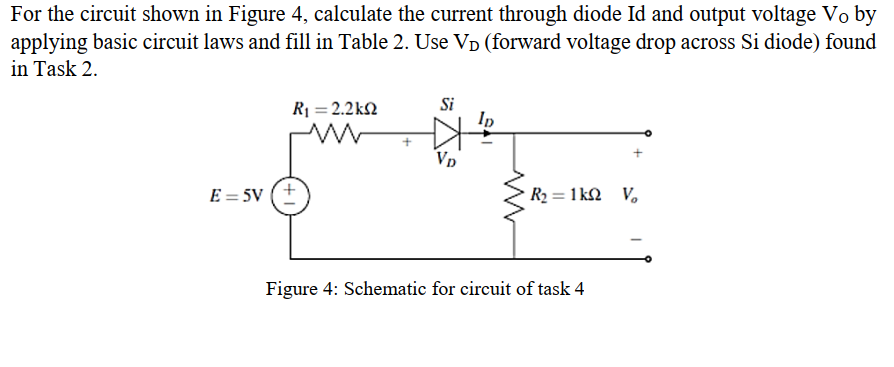 Solved For the circuit shown in Figure 4, calculate the | Chegg.com