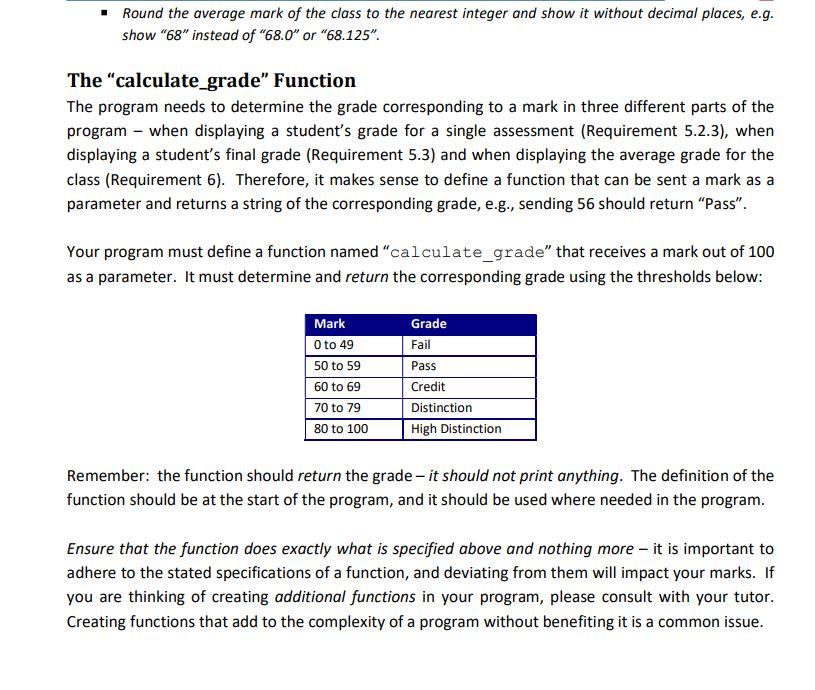 Solved Design and implement a “Student Grades” Python | Chegg.com
