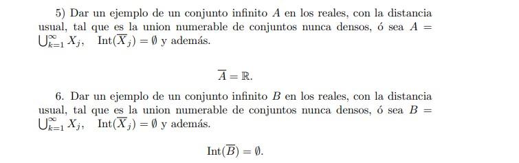 Solved 5) Give an example of an infinite set A in the reals, | Chegg.com