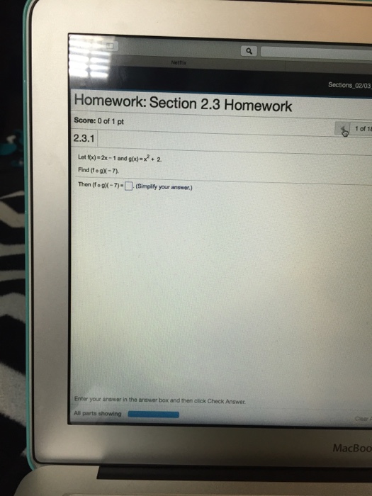 Solved Sections 02/03 Homework: Section 2.3 Homework Score: | Chegg.com