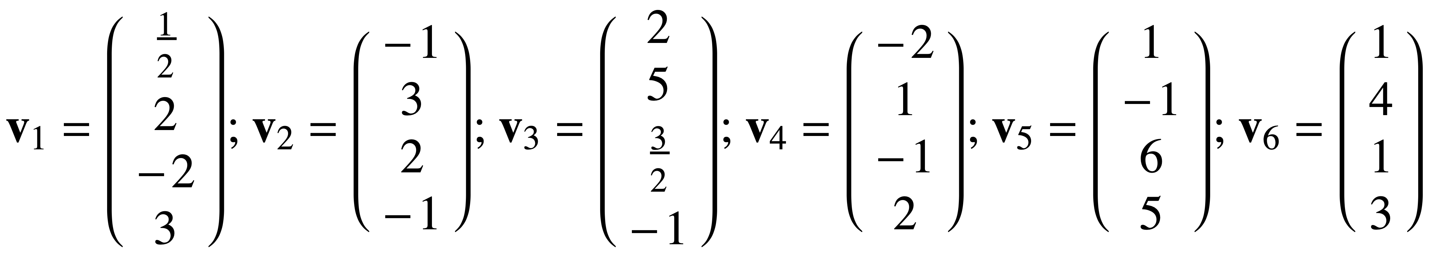 Solved Determine By Visual Inspection Whether The Vectors | Chegg.com