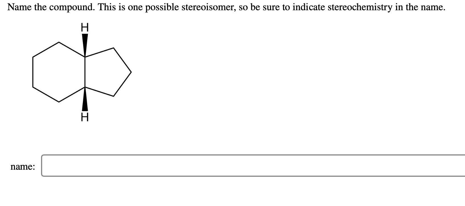 Solved Name the compound. compound name: | Chegg.com