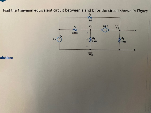 Solved Find the Thévenin equivalent circuit between a and b | Chegg.com