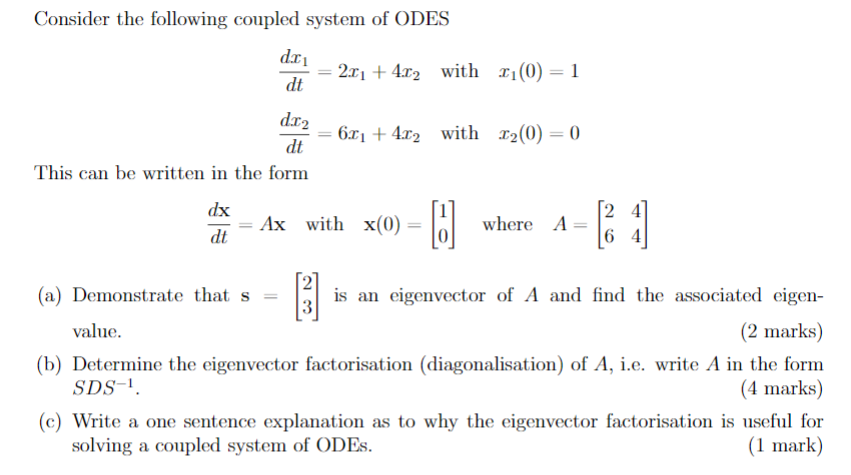Solved Consider the following coupled system of ODES dr dt | Chegg.com
