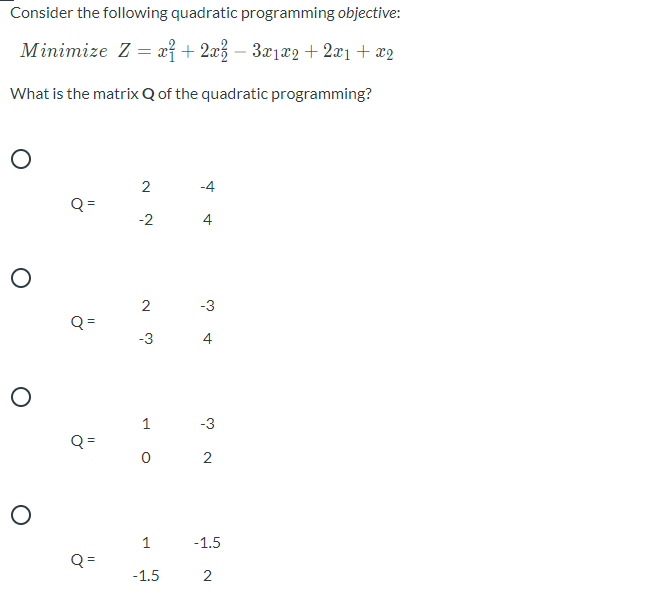 mathematical programming quadratic assignment problem