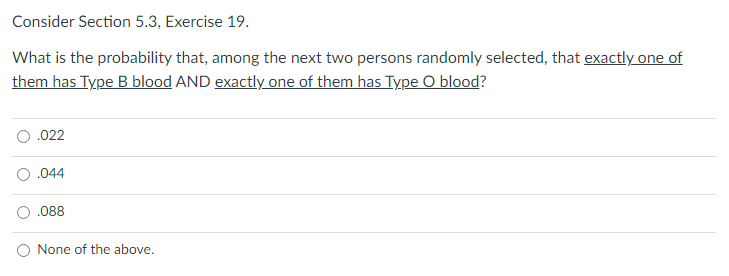 Solved Consider Section 5.3, Exercise 19. What Is The | Chegg.com