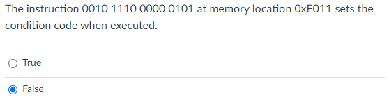 Solved The instruction 0010 1110 0000 0101 at memory | Chegg.com
