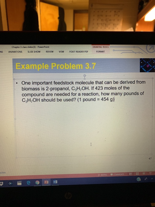 Solved Chapter 3 class slides(3)-PowerPoint DRANING TOOLS NS | Chegg.com