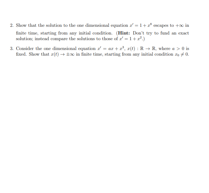 Solved 2. Show that the solution to the one dimensional | Chegg.com