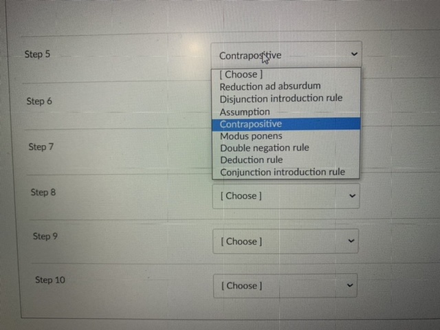 Solved Step 9 Step 10Let A And B Be Arbitrary Formulas Of | Chegg.com