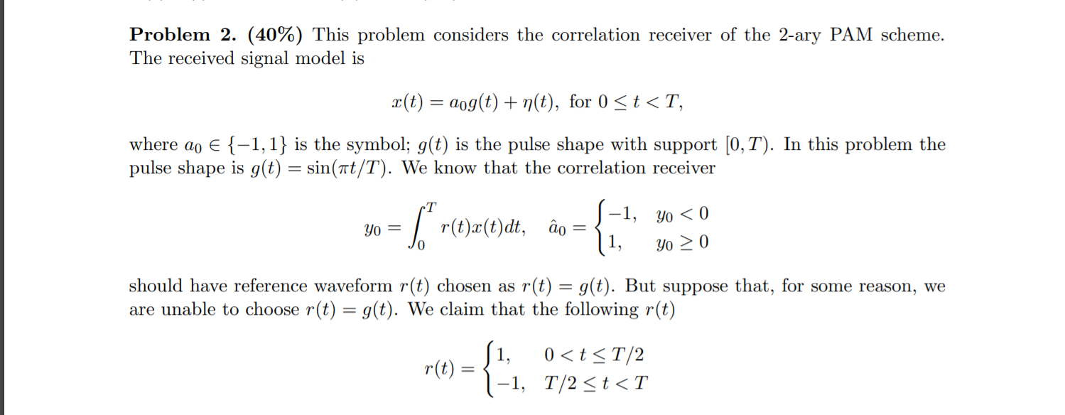 Problem 2 40 This Problem Considers The Chegg Com